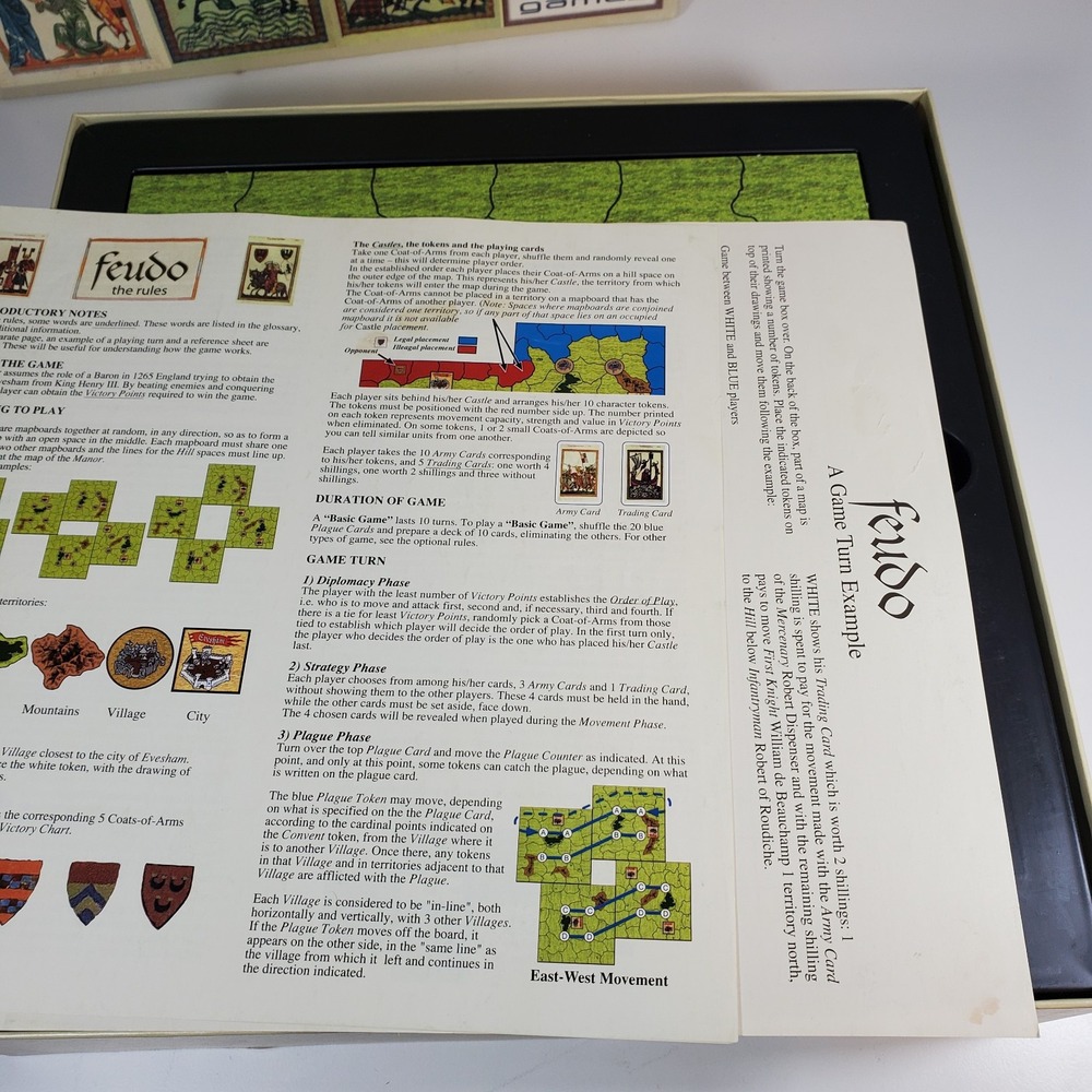 Fuedo Board Game Medieval England Strategy Z-Man Zugames ZMG 7014 Complete - Picture 8 of 9